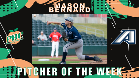 Baseball Weekly Award Winners - Feb. 21 - Peach Belt Conference